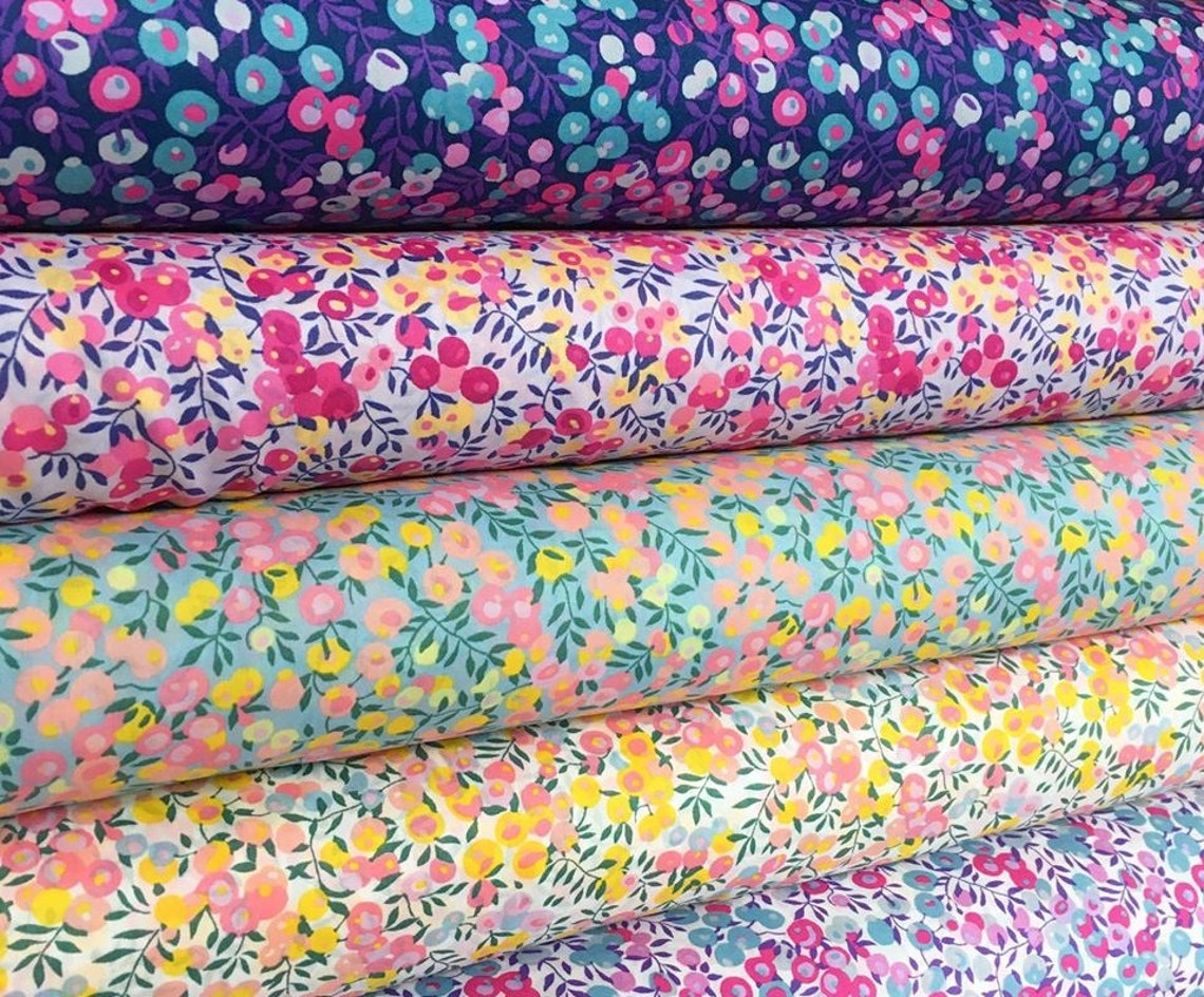 Liberty Liberty Fabric Liberty WILTSHIRE FUCHSIA Pink and - Etsy