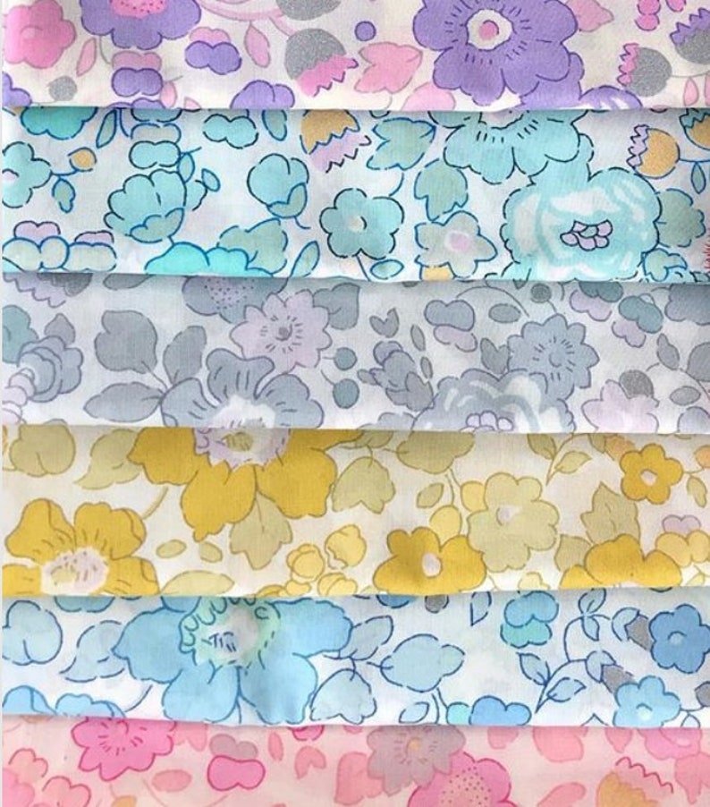 Liberty Liberty Fabric Liberty BETSY METALLIC Purple Pink - Etsy