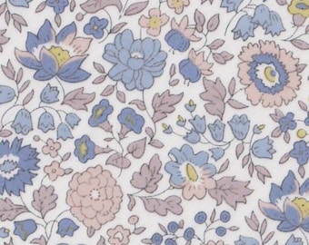 Tissu imprimé Liberty motif Liberty D'ANJO couleur bleu gris