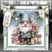Christmas Gnome 2 Downloadable Card Kit, Santa Claus, Printable, Card ...