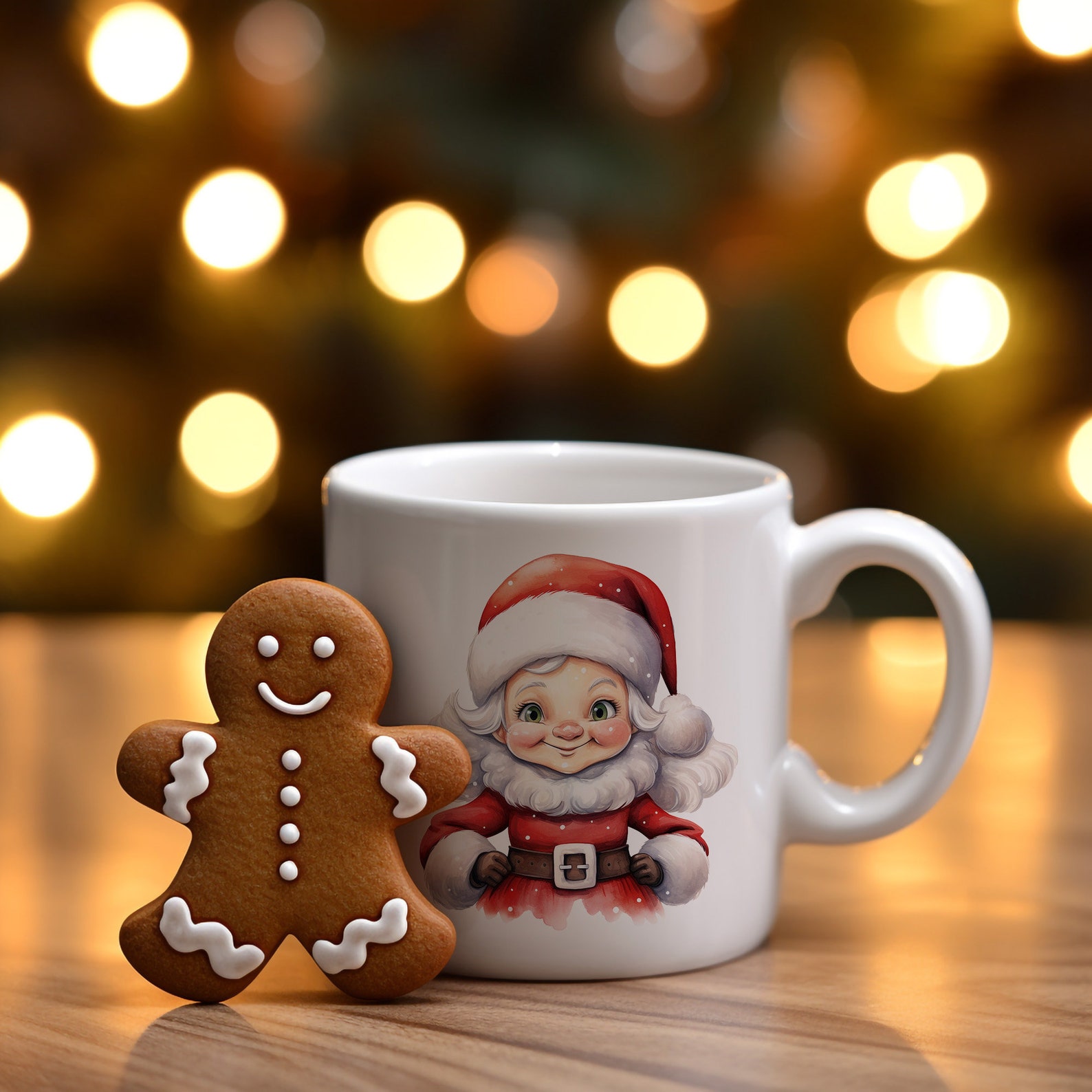 Watercolour Cute Mrs Claus Clipart Bundle, 26 Transparent PNG ...