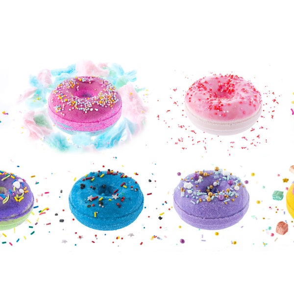 Donut Bath Bombs, Bath bombs for Kids, Kids bath bombs, Birthday party favor