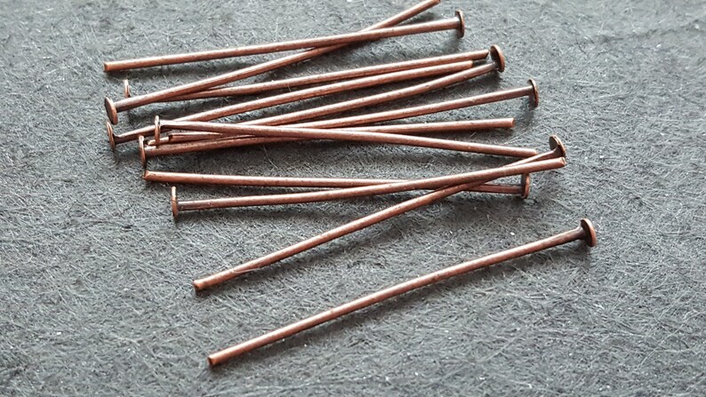 Rod iron alloy copper rod metal rod 100 nails flat head pins jewel jewel 30mm copper rod accessory jewel