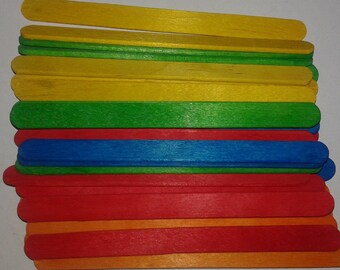 30 sticks wooden media crafting sticks wooden decorative sticks, colored sticks