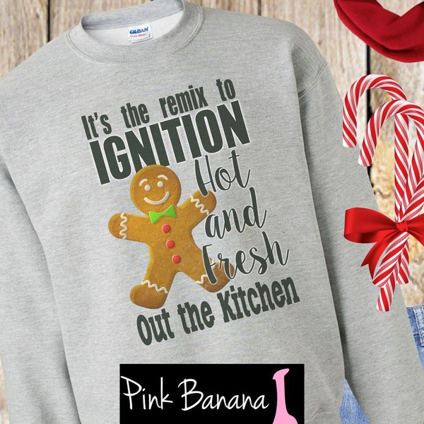 Remix to Ignition - gingerbread -christmas - sublimation png - Instant Download