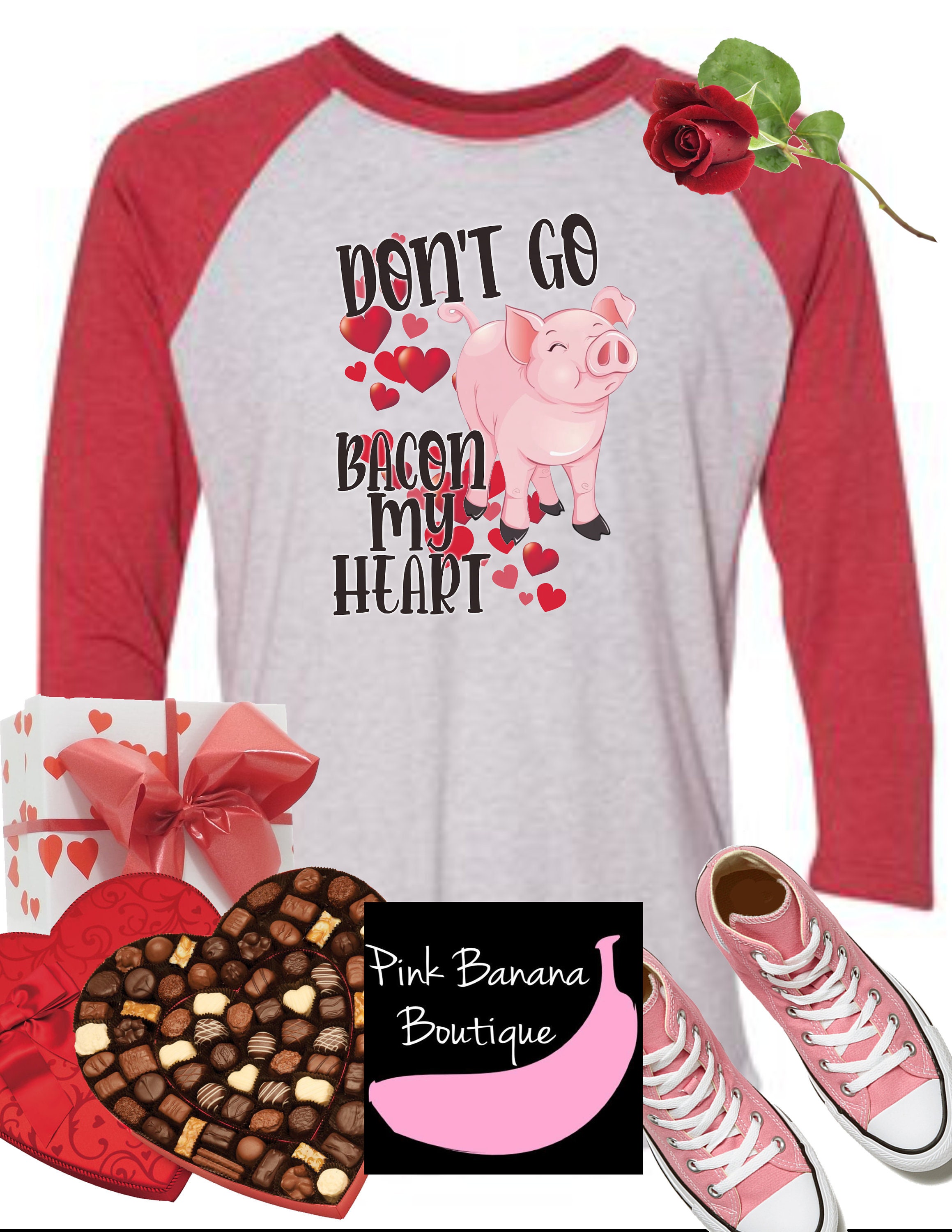 Valentine Don't Go Bacon My Heart Instant Png Download Sublimation - Etsy