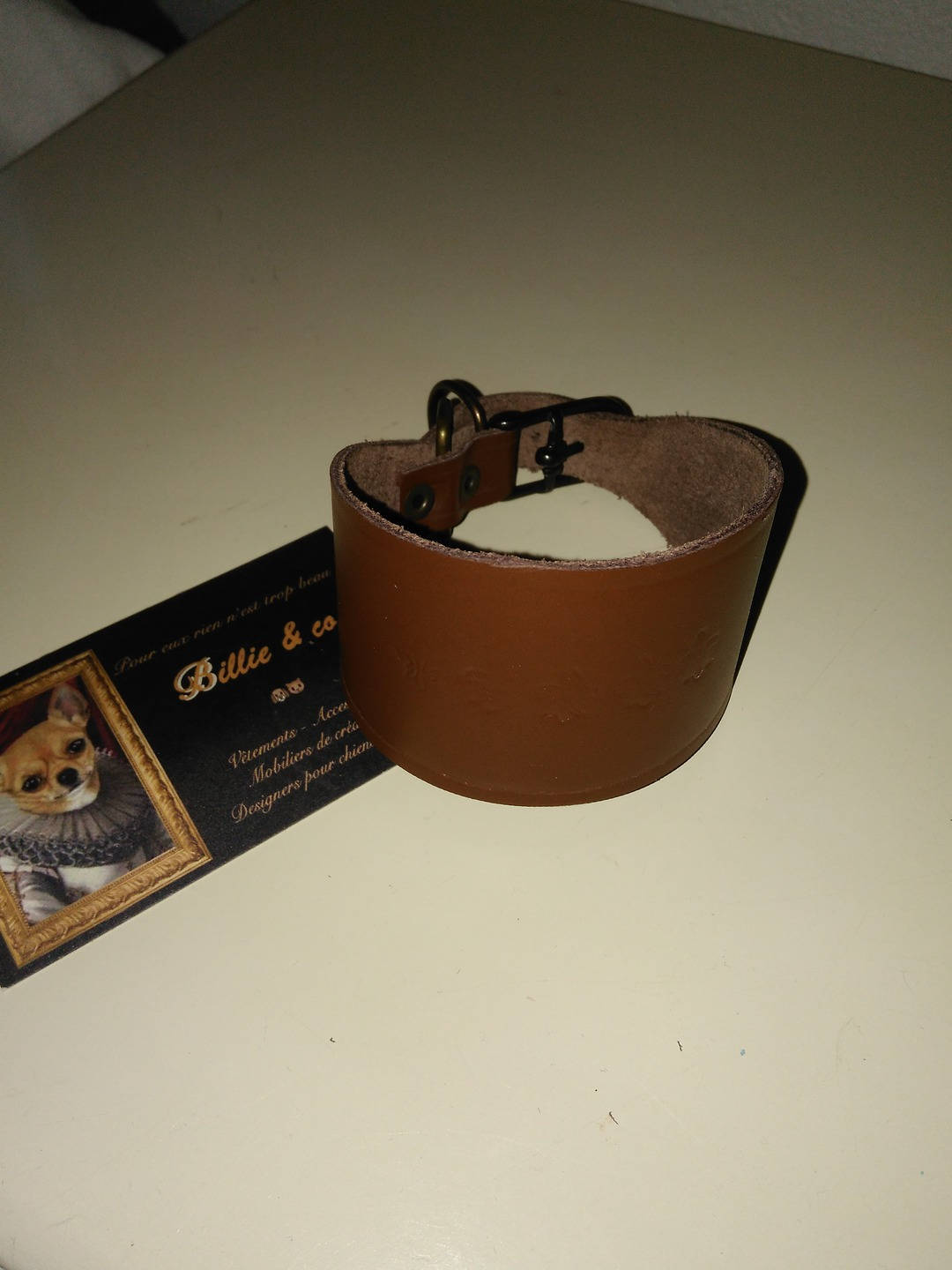 Collier en Cuir Hermès Pour Lévrier