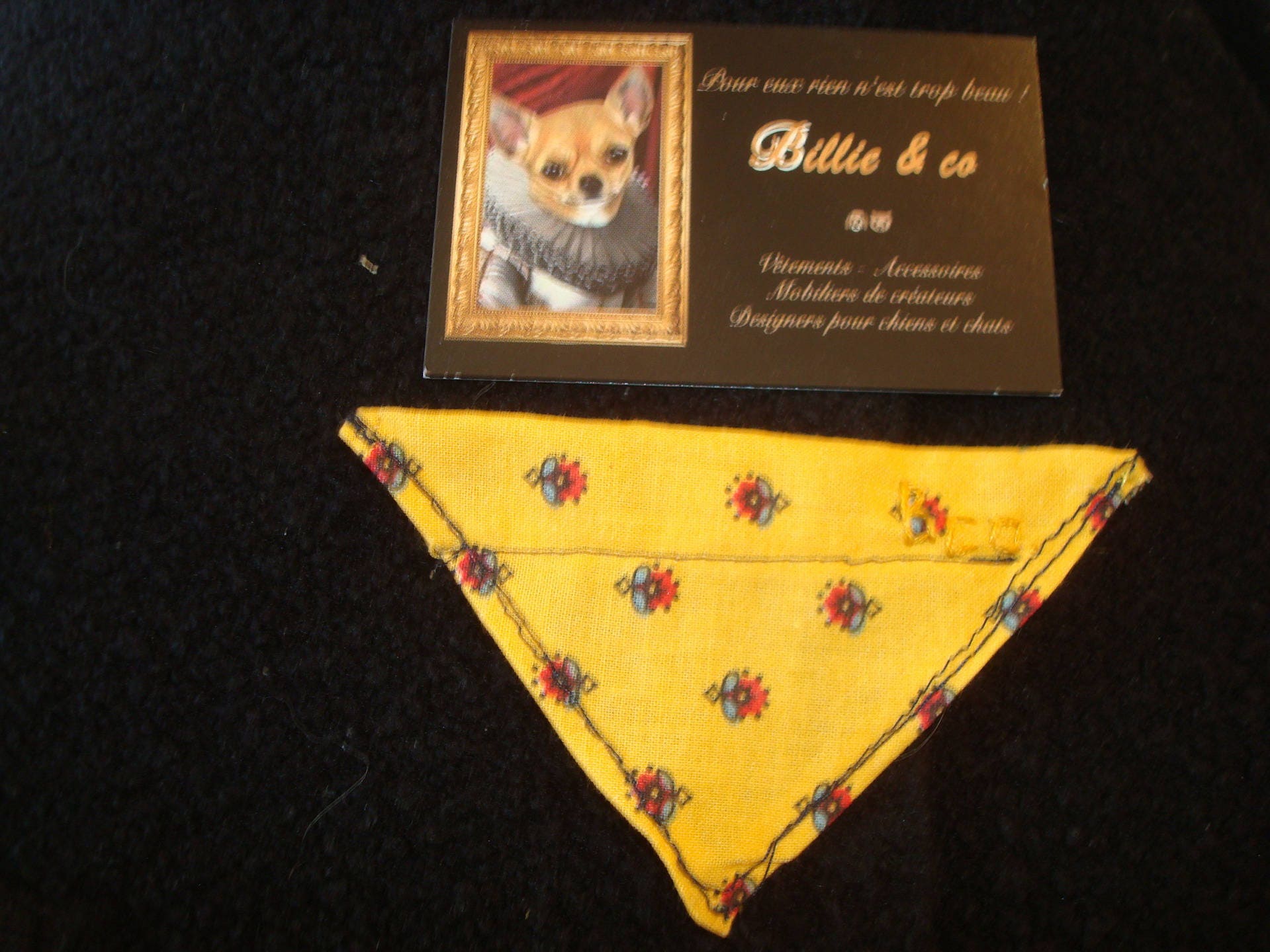 Bandana Interchangeable Provençal Pour Chien ou Chat Taille Xs