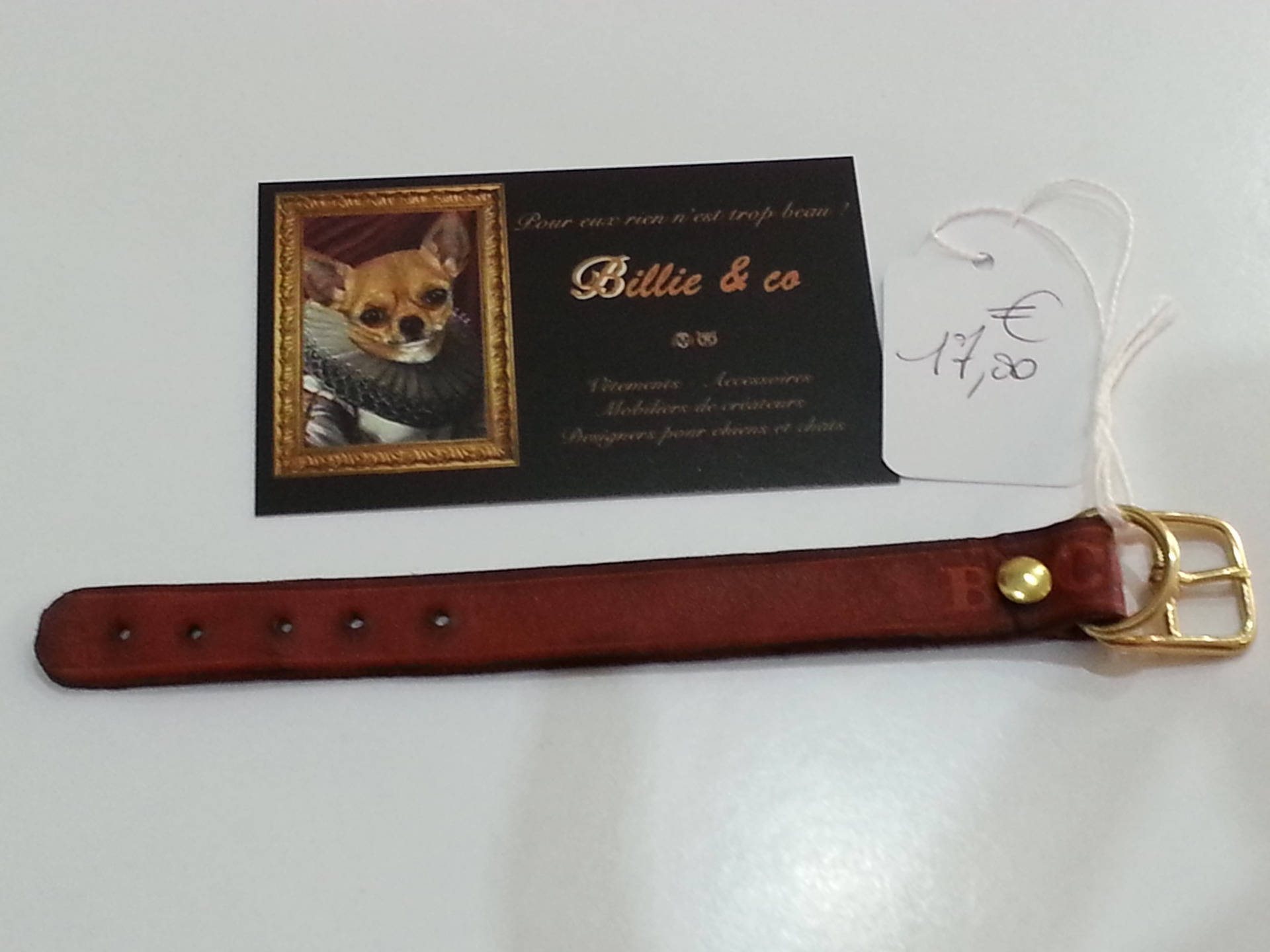 Collier Cuir Pour Petit Chien et ou Chat