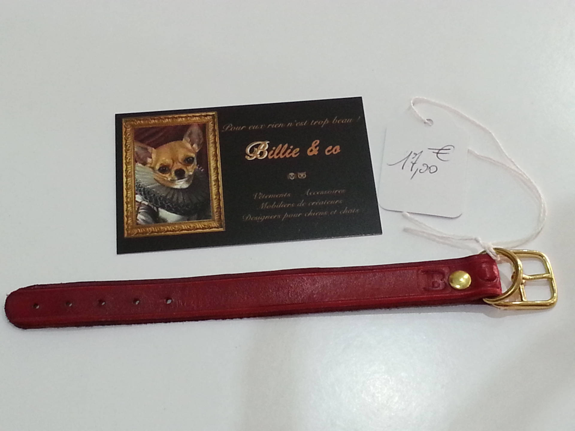 Collier Cuir Pour Petit Chien et ou Chat