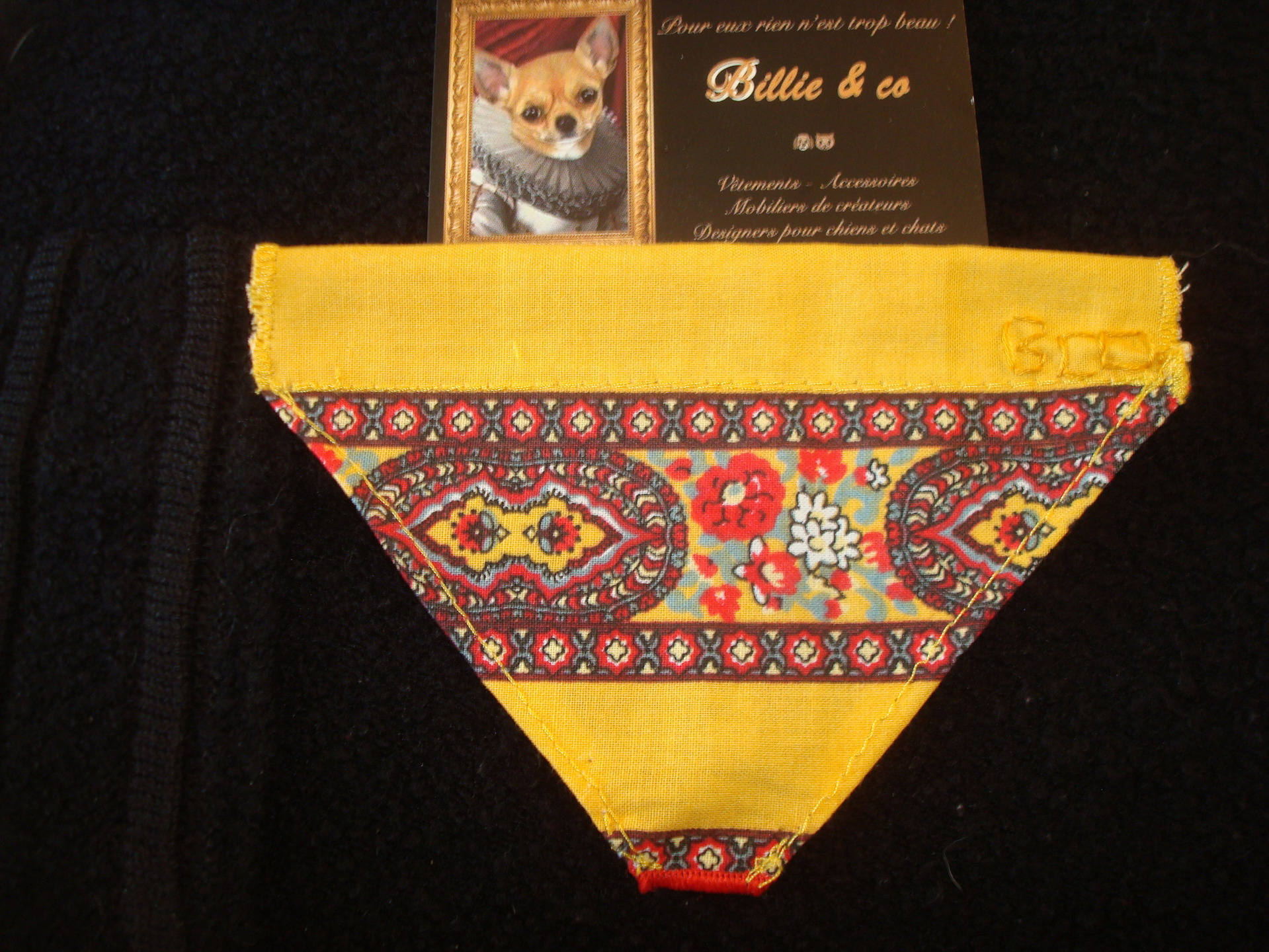 Bandana Provençal Interchangeable Pour Collier de Chien