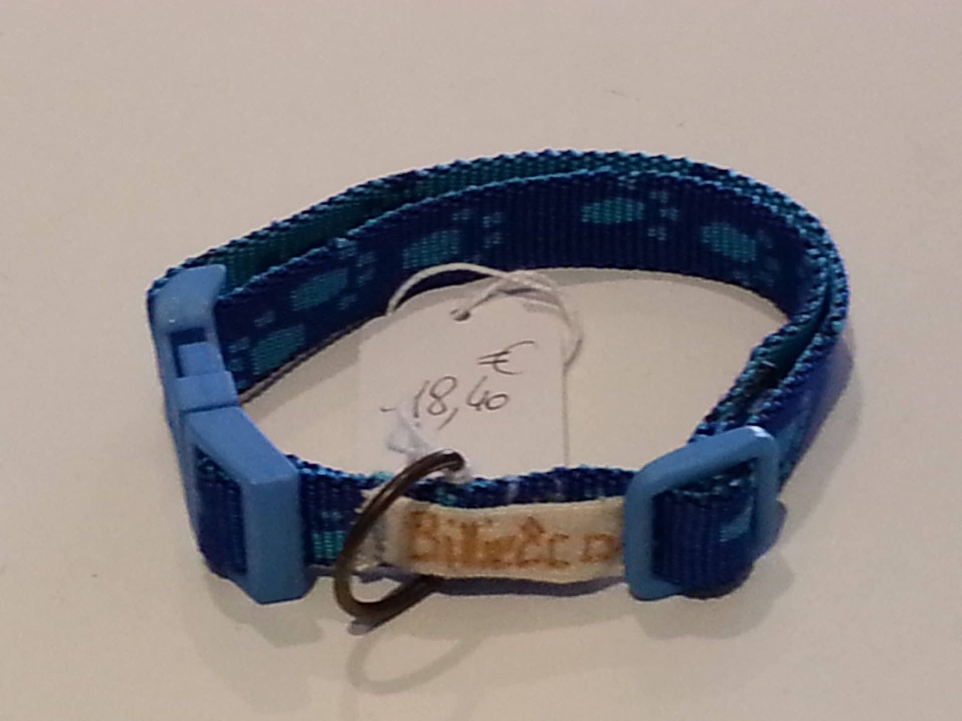 Collier en Nylon Bleu Pour Chien ou Chat