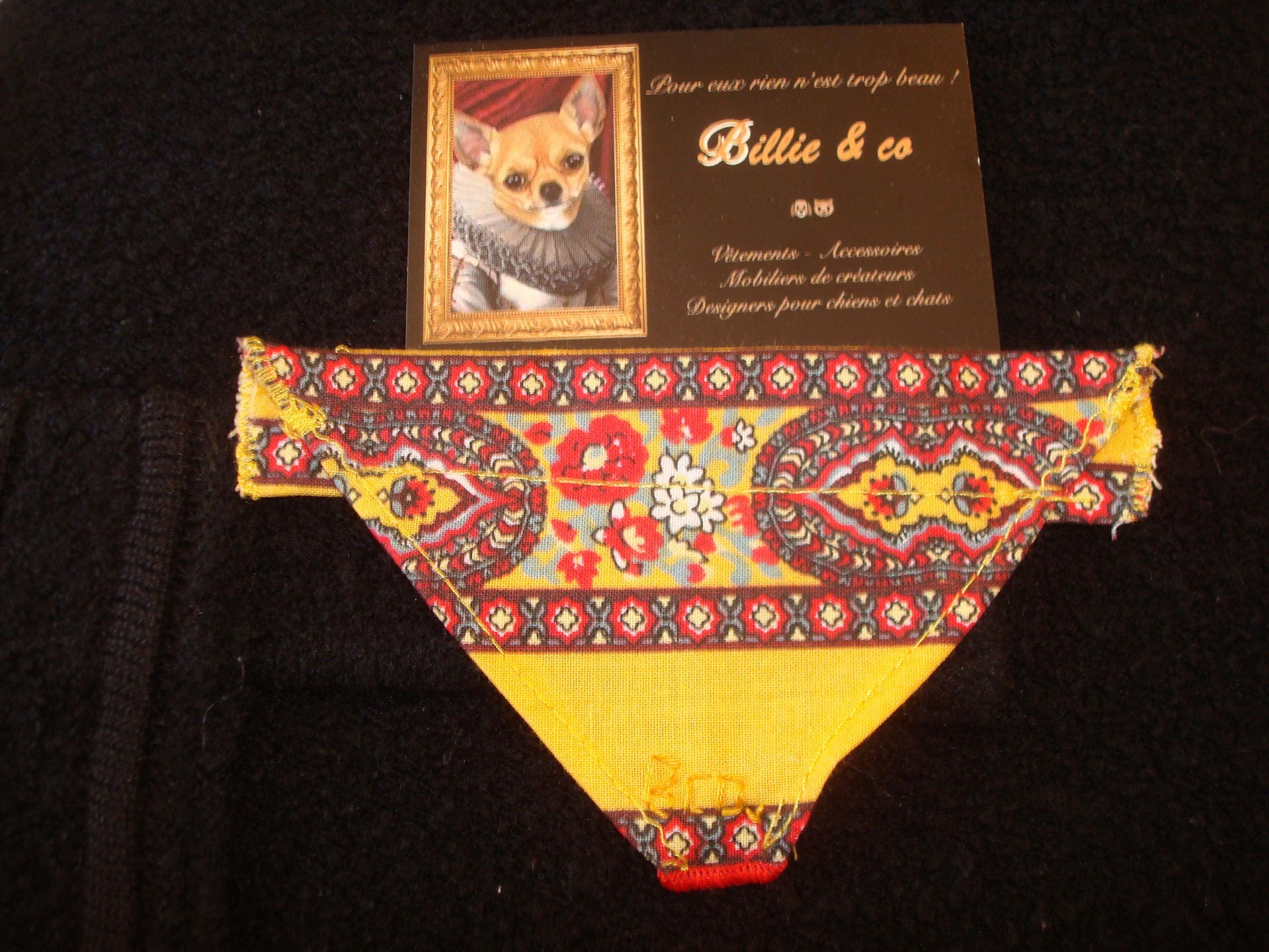 Bandana Interchangeable en Tissu Provençal Pour Chien