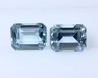Aguamarina AAA+: 3,65 cts, facetada octogonalmente (8 x 6 x 3,5 mm)