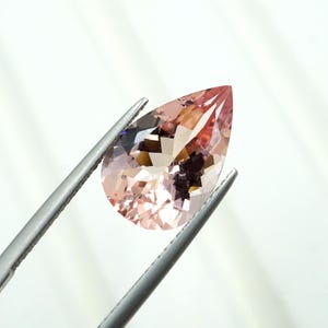Natural Morganite Loose Stone Healing Peach Faceted Gemstone 5.50Ct Peach Morganite Top Quality Ring Jewelry Making Stone