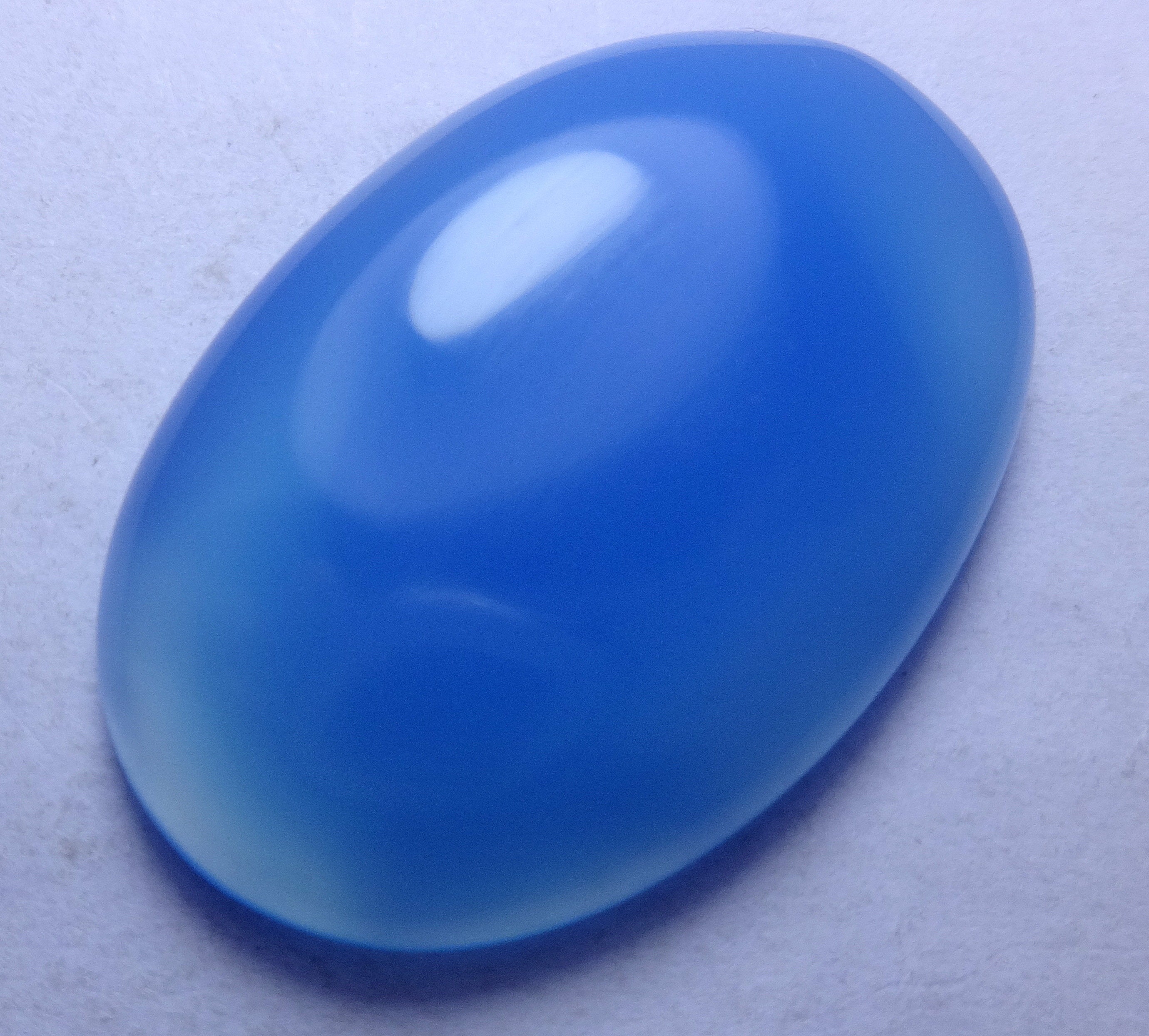 47.50 carat natural Blue onyx gemstone for jewelry Blue color | Etsy