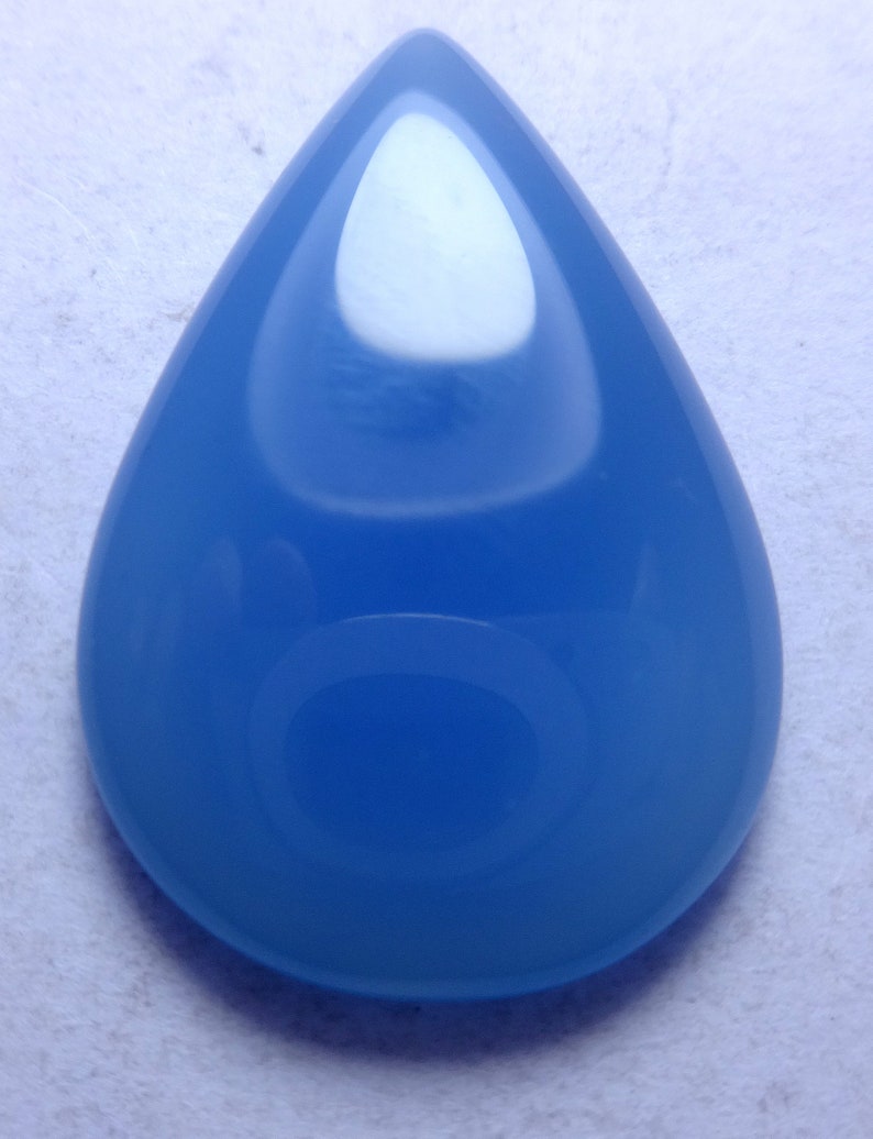 22 carat natural Blue onyx gemstone for jewelry Blue color Etsy