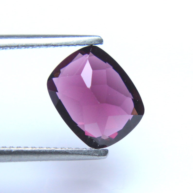 Pinkish Color /& Quality Natural Rhodolite Garnet Gemstone AA January Birthstone Cushion Faceted Loose Garnet Stone 9x7.1x4.3MM