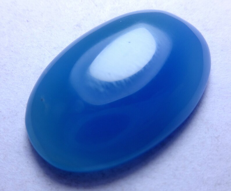 30 carat natural Blue onyx gemstone for jewelry Blue color Etsy