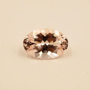 Peach Morganite Gemstone 3.50Ct Natural Morganite Faceted Loose Gemstone Oval Cut Ring Size Jewelry Making Gemstone