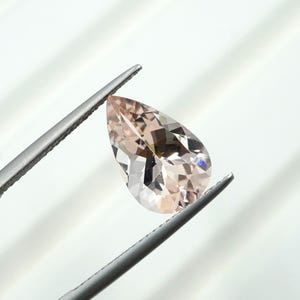 Natural Morganite Loose Stone Healing Peach Gemstone Faceted Pear Cut 4.00Ct Peach Morganite Top Quality Ring Jewelry Making Stone