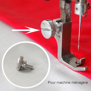 Universal presser foot screw for household sewing machine