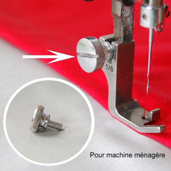 Vis universelle pied de biche pour machine à coudre ménagère