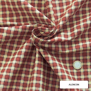 Oeko-Tex certified stretch checked fabric, decreasing price