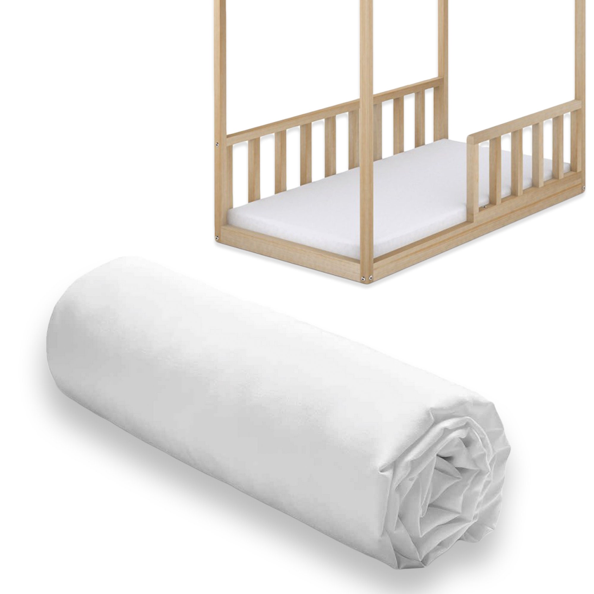 Montessori Drap Housse Pour Matelas Crib Twin Complet Queeen Coton Oeko-Tex