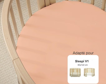V1 Fitted sheet for Stokke oval mattress 60x122 V1 Oeko-Tex fabric