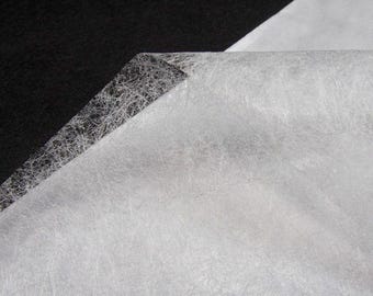 Double-sided iron-on adhesive and protective paper, reduced price
