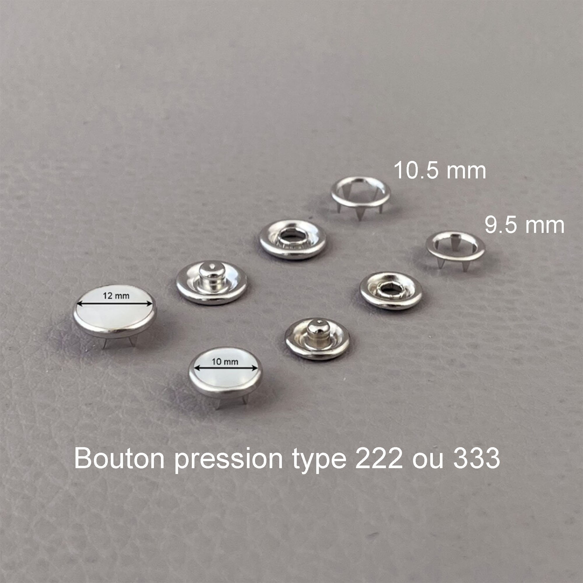 Metal Purse Snap Bouton Pression Buttons for DIY Sewing Gifts