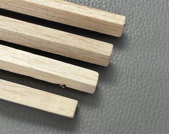 Balsa wood strip, 1 x 1 cm, 90 to 100 cm long