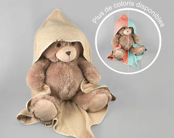 Bath cape in cotton oeko-tex fabric