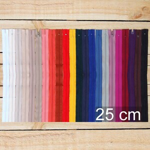 25cm non-separable zipper, decreasing price