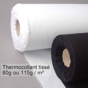 Tecido para passar a ferro 80 ou 115 gr/m2 branco ou preto preço decrescente