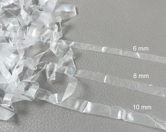 Transparentes elastisches Laminat 6, 8 oder 10 mm breit, Preissenkung