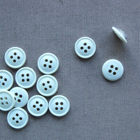 Pack of 15 11mm Black Shirt//trouser button 4 Hole 0020