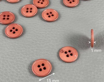 15 mm polyester button, reduced price