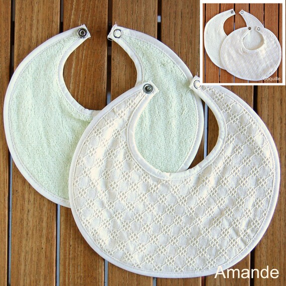 First Bavoir Naissance Double Sided Bamboo Cotton Bavette Etsy