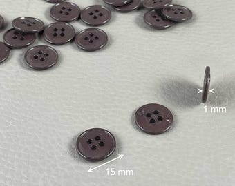 15 mm polyester button, reduced price