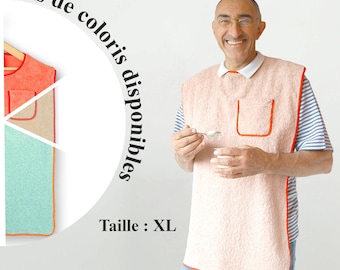 Adult bib 90 x 50 cm Oeko-Tex fabric, price decreases with quantity