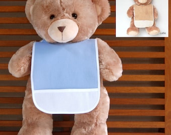 Children's bib to embroider in Oeko-Tex fabric