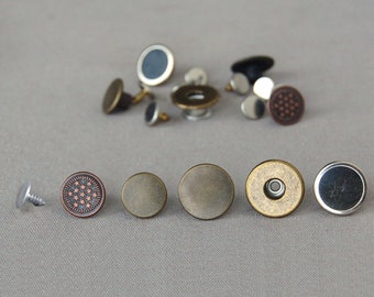 Jeans button 14 or 17 mm decreasing price