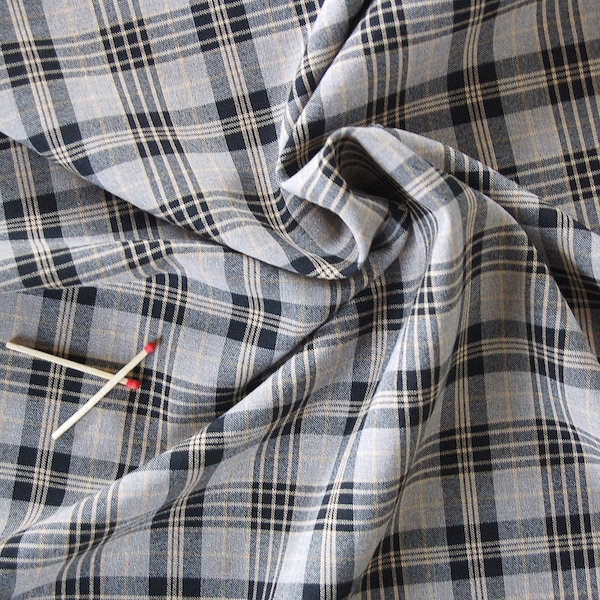 Scottish Tartant Stretch fabric certified oeko-tex decreasing price