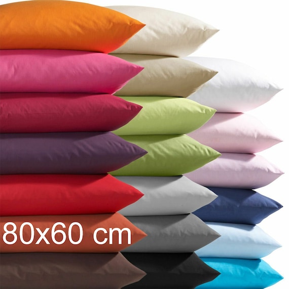 Taie d'oreiller 80x60 cm tissu oeko-tex