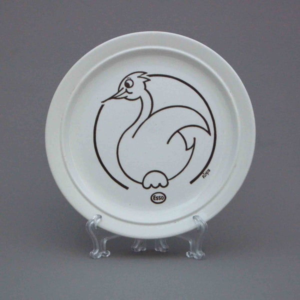 ASSIETTE  pjm75 GOODIES ESSO oiseau vintage 1975