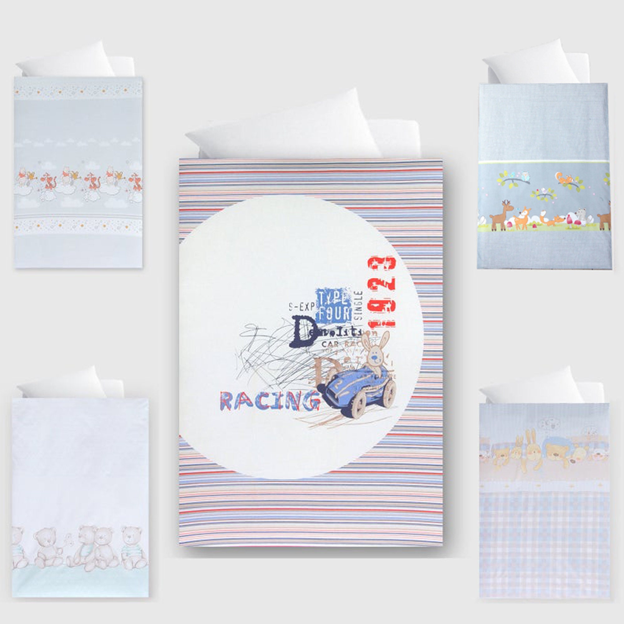 Housse de Couette Coton Imprimée Bébé et Enfant 80X120 cm , 90 X 130 110X125 100X120 ou 100 140 Tiss