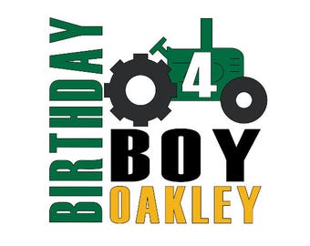 Tractor Birthday Shirt