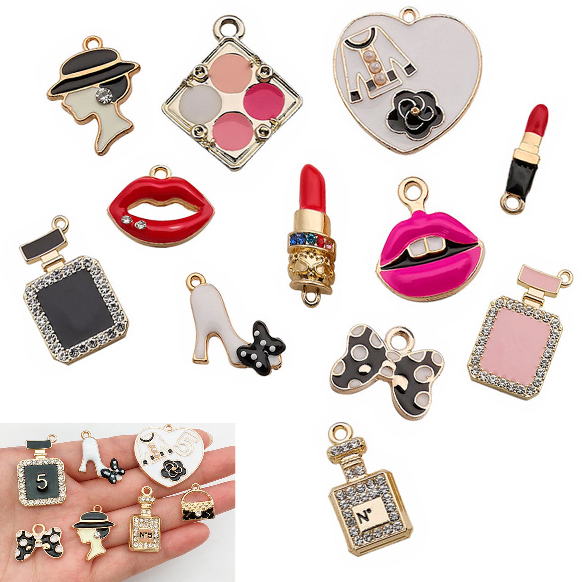 13 Pcs Designer Charms for Bracelet Bulk Fashion Juicy - Etsy